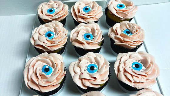 Eyeball Flower Cupcakes