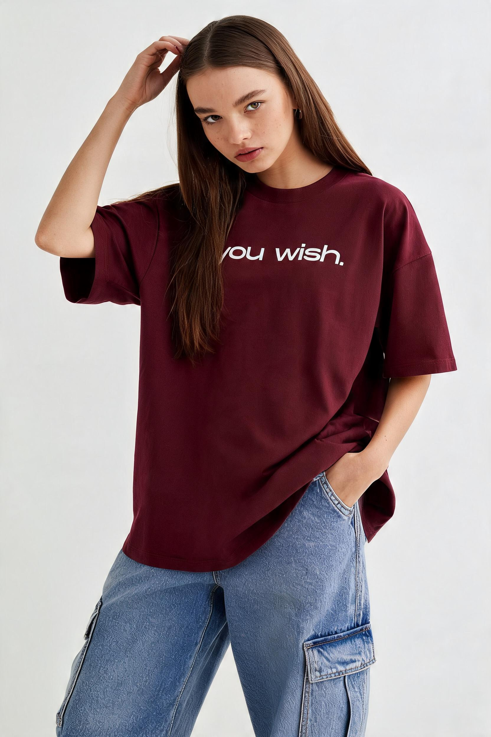 You Wish T-Shirt, Minimal Text Tee