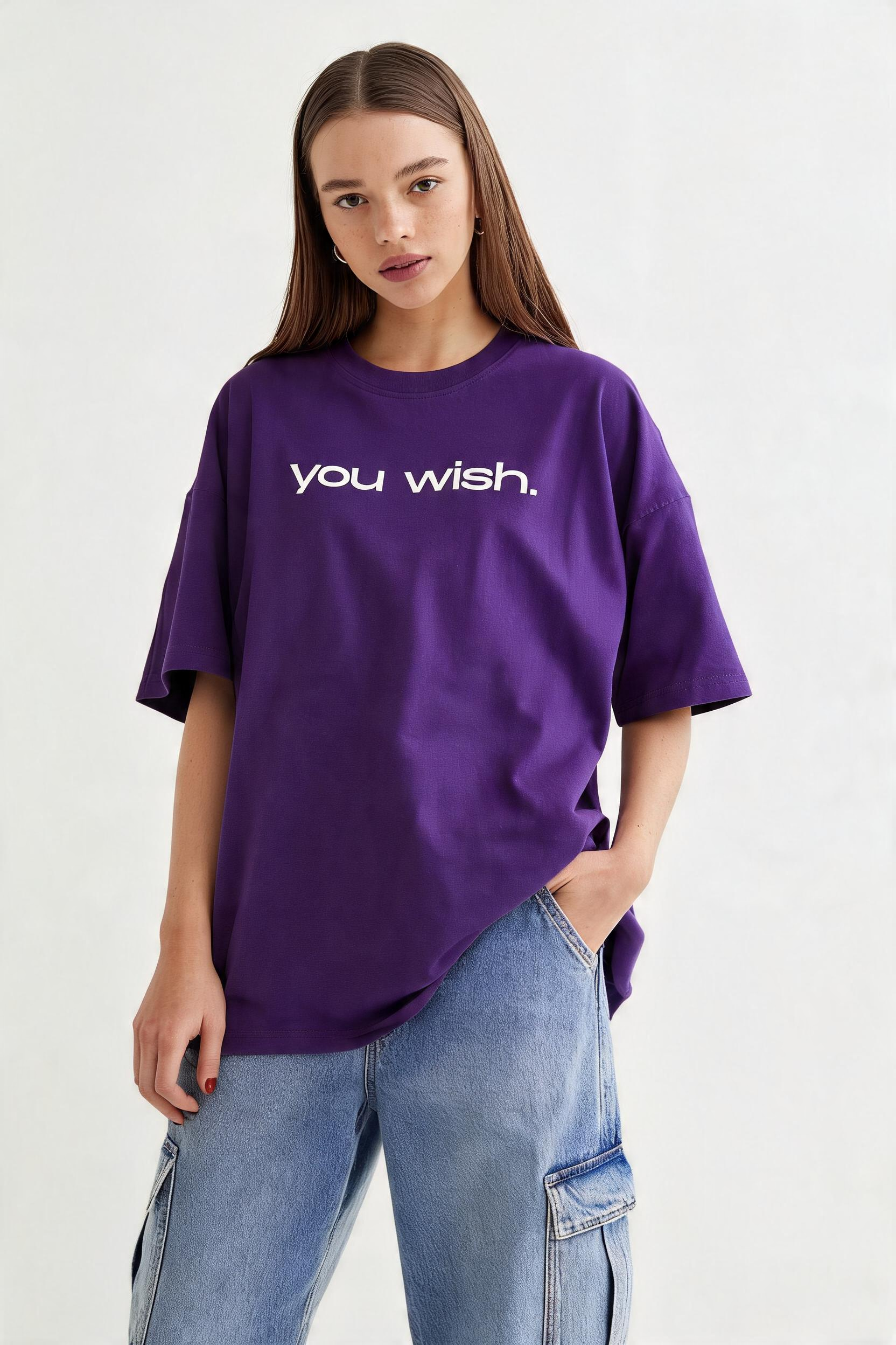 You Wish T-Shirt, Minimal Text Tee