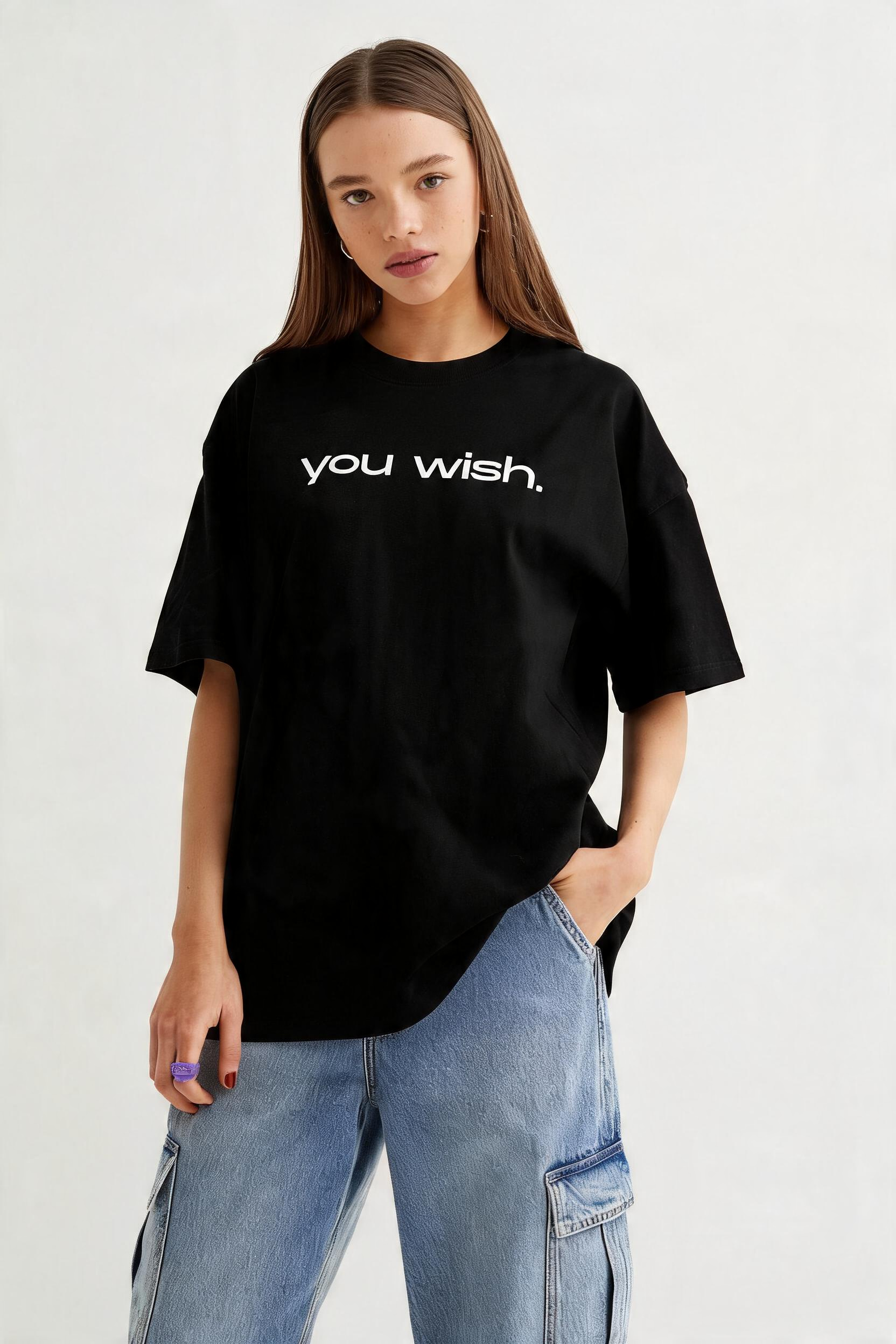 You Wish T-Shirt, Minimal Text Tee