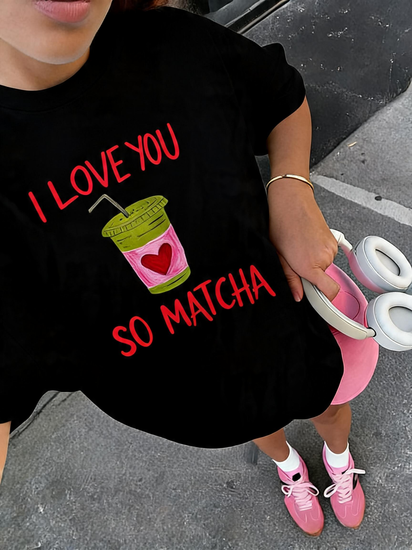 Matcha Love T-Shirt – "I Love You So Matcha" Graphic Tee