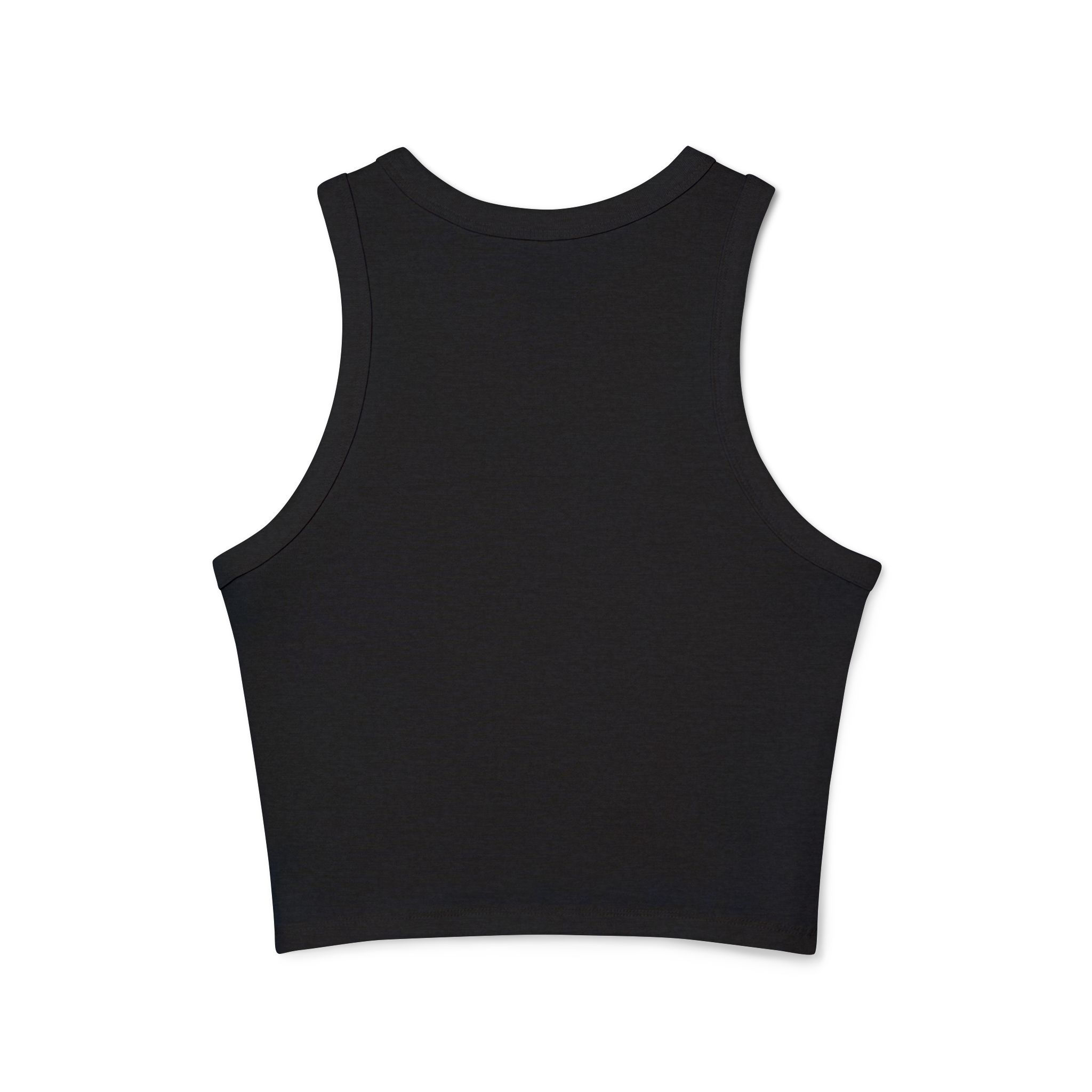 La Dolce Vita Crop Top, Women's Micro Rib Racer Tank Top