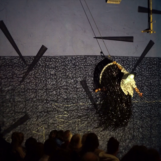 'TIME AWAY', DIRECTOR, PRODUCER & PERFORMER, WITH IRENE MURPHY ON VISUALS,MICK O'SHEA AND JAMES FORTUNE ON SOUND, AS PART OF EVENT 'BUTTERNIGHTS' (5 SELECTED ARTISTS), FIRKIN CRANE, CORK, NOVEMBER 2019. PHOTO CREDIT: SEAMUS HEGARTY