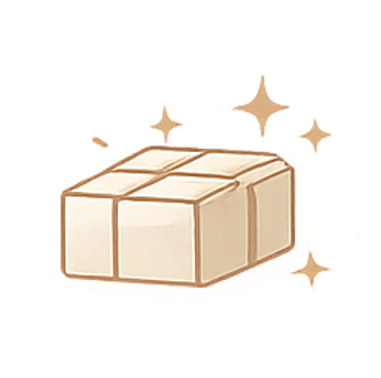 Dog birthday box icon.