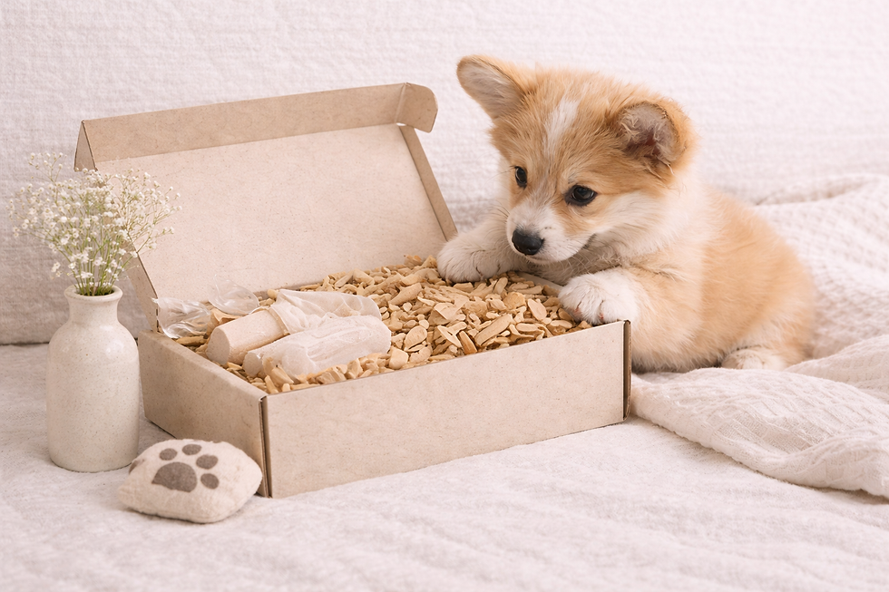 Pet Christmas gifts dogs enjoying festive toys and treats.