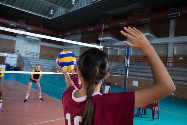 Volleyball Game Action