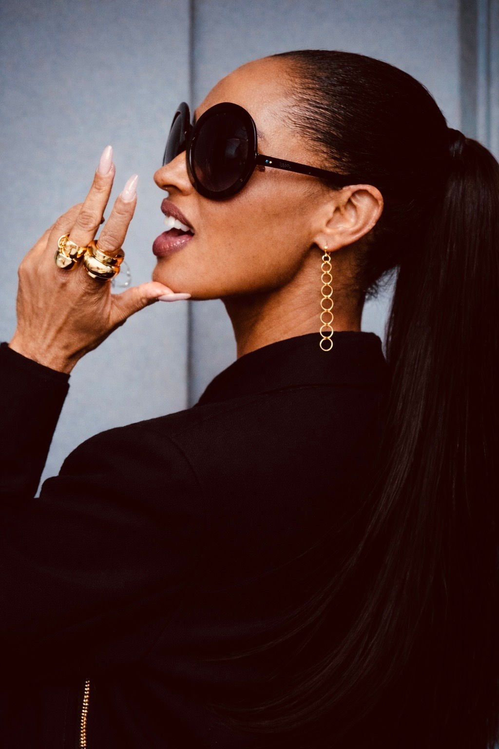 Gold Drop Earrings