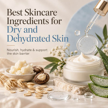 Best Skincare Ingredients for Dry and Dehydrated Skin