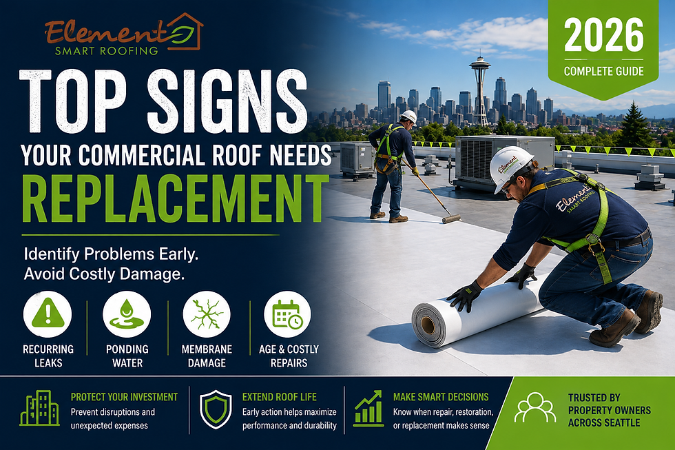 Top Signs Your Commercial Roof Needs Replacement