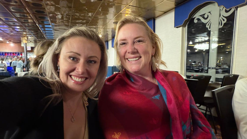 Tanya and Maria on the Savannah River Sunset Cruise during the ABOTA Women’s Leadership Summit.