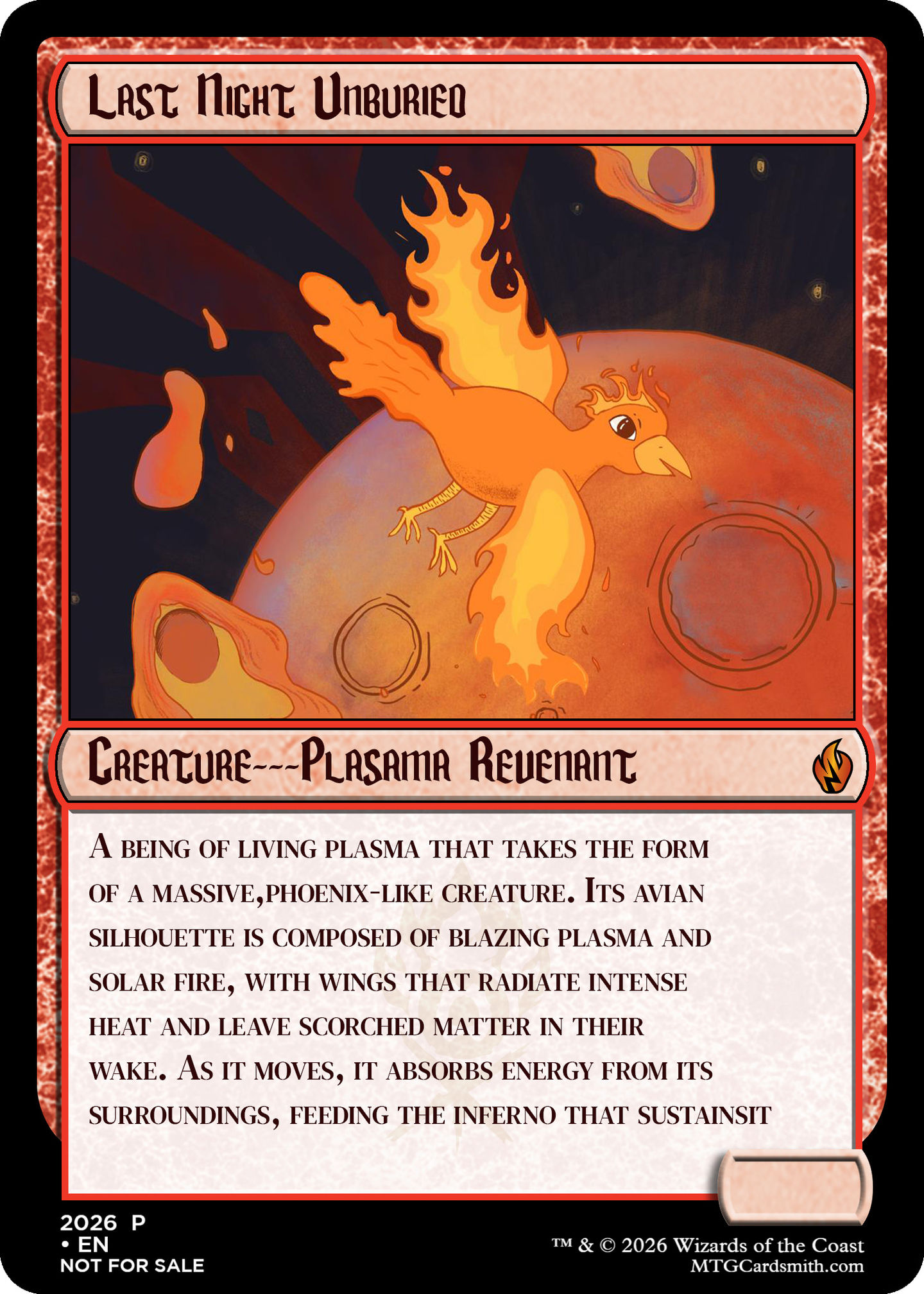 Game card with plasma revenant