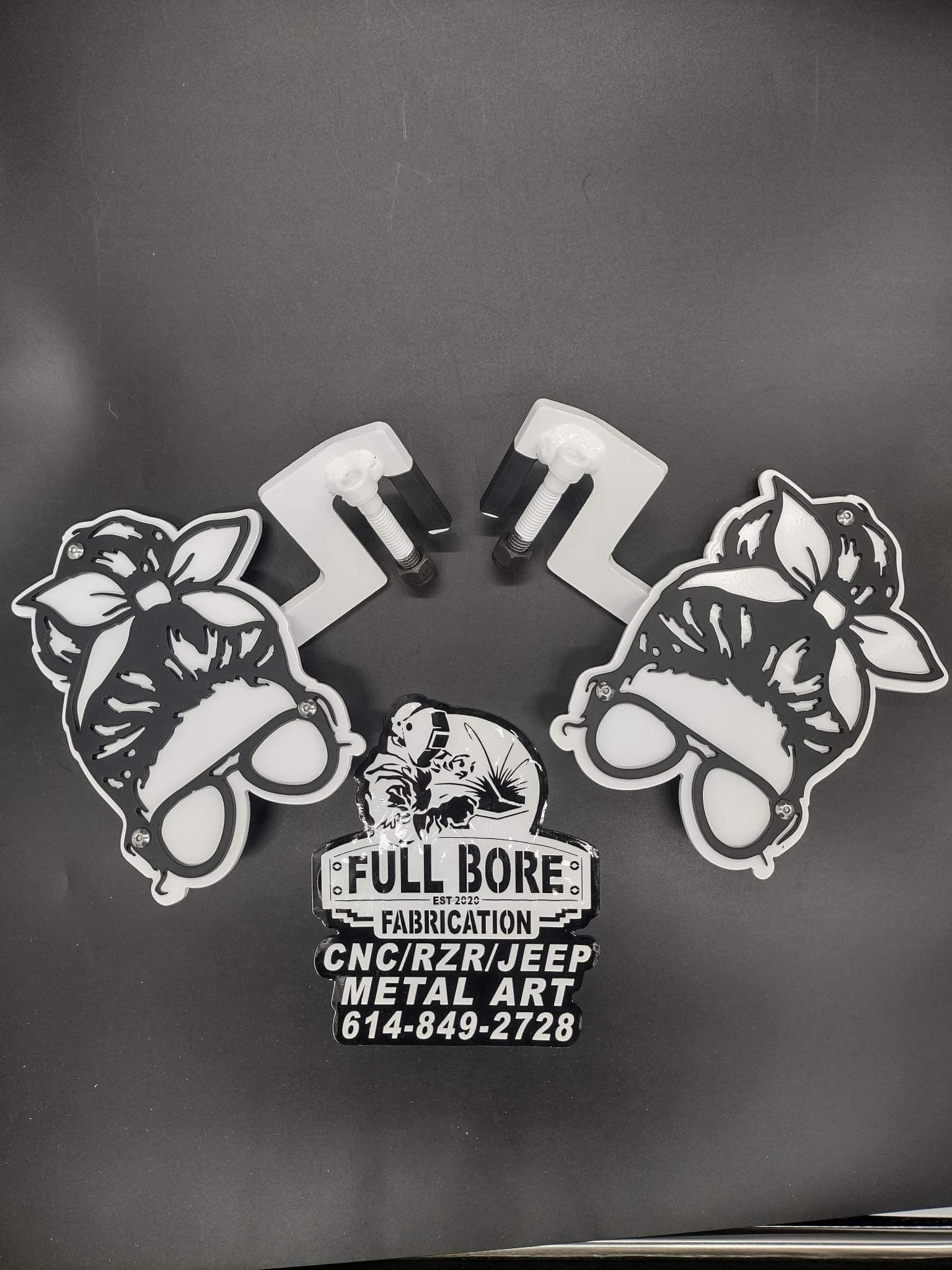 Messy Bun  Girl Foot Pegs