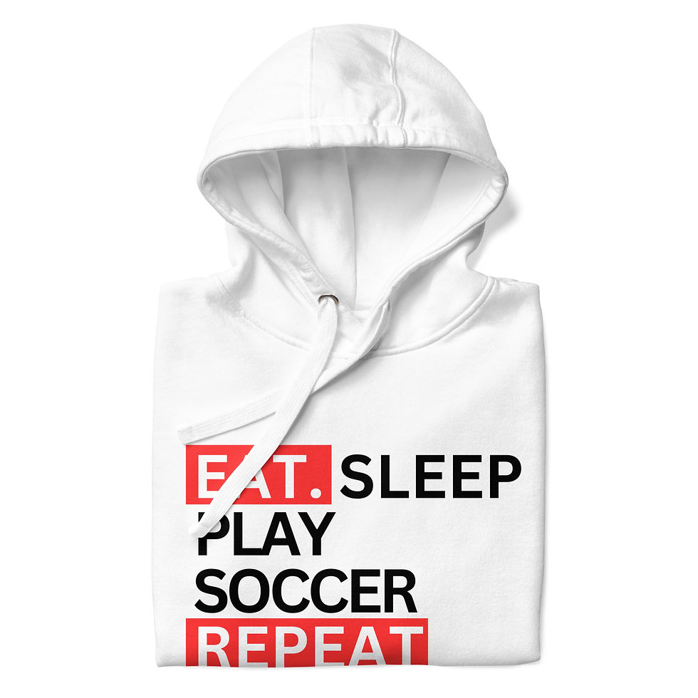 Miniatura: Eat Sleep Play Soccer Hoodie
