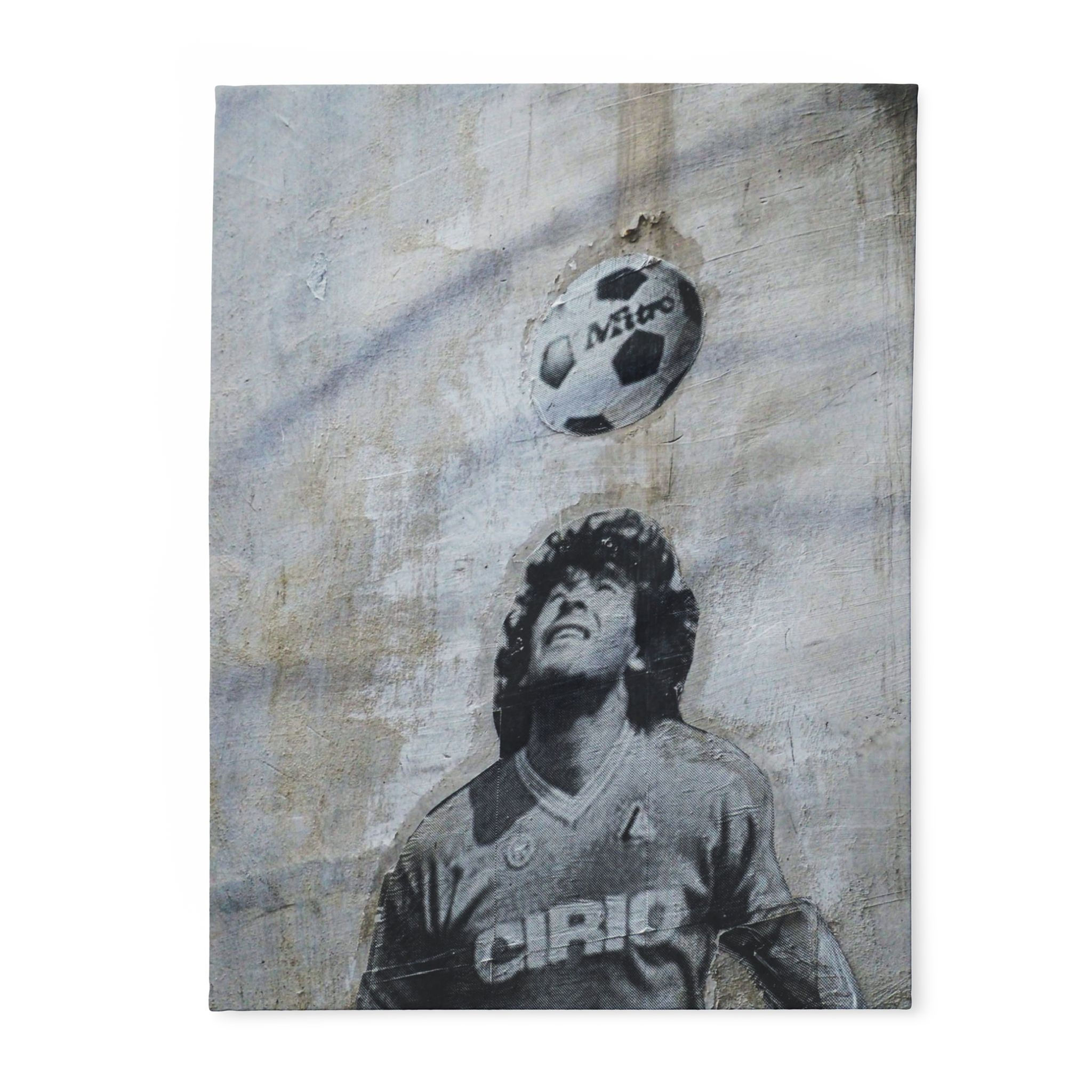 Vintage Soccer Fleece Blanket, Cozy Blanket