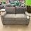 Thumbnail: Grey Fabric Loveseat