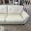 Thumbnail: Brand New Genuine Leather Cream Sofa
