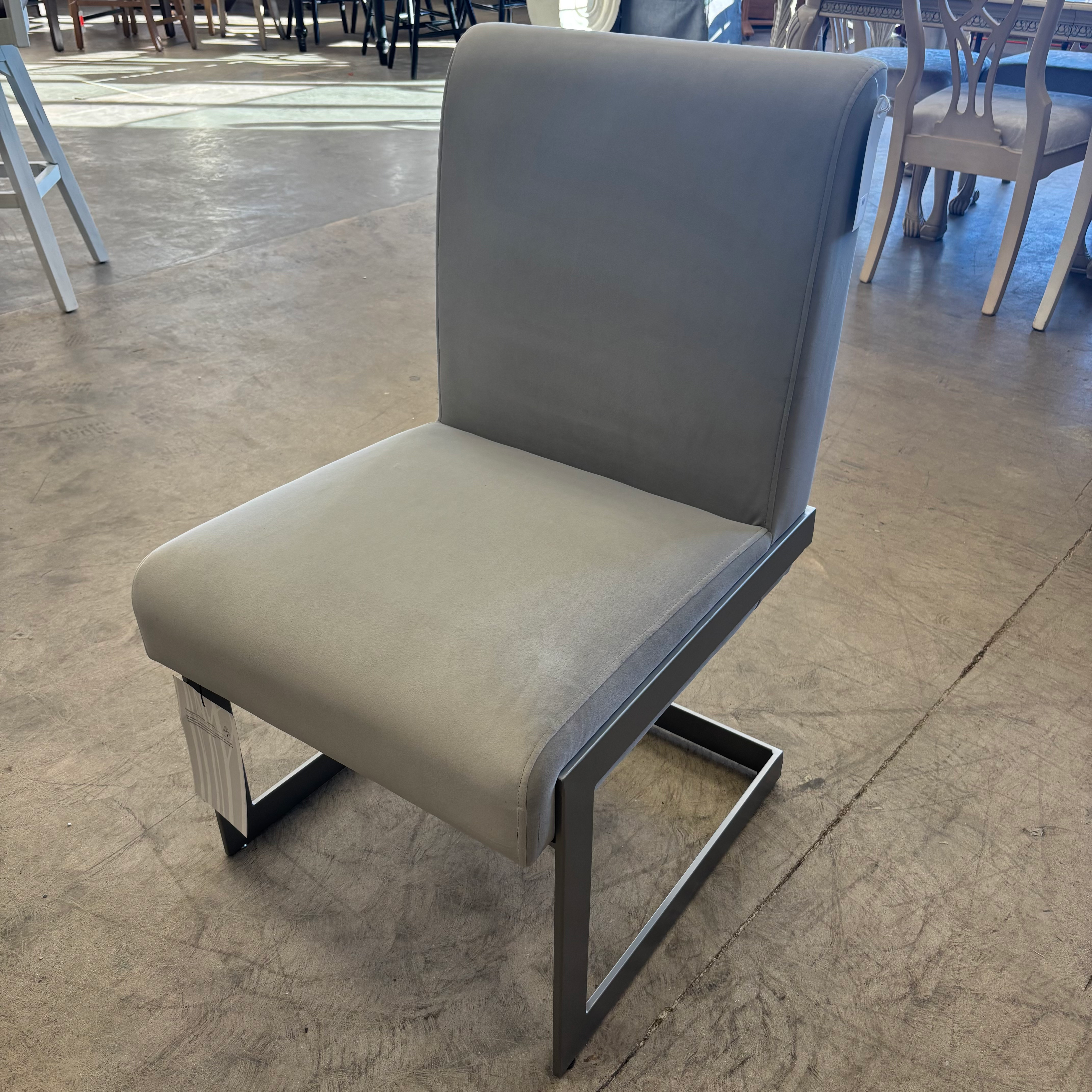Grey Velvet Chair
