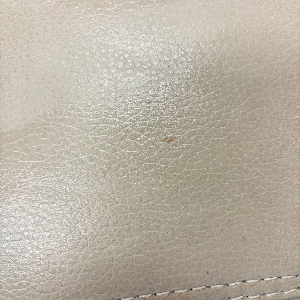 Thumbnail: Cream Genuine Leather Recliner