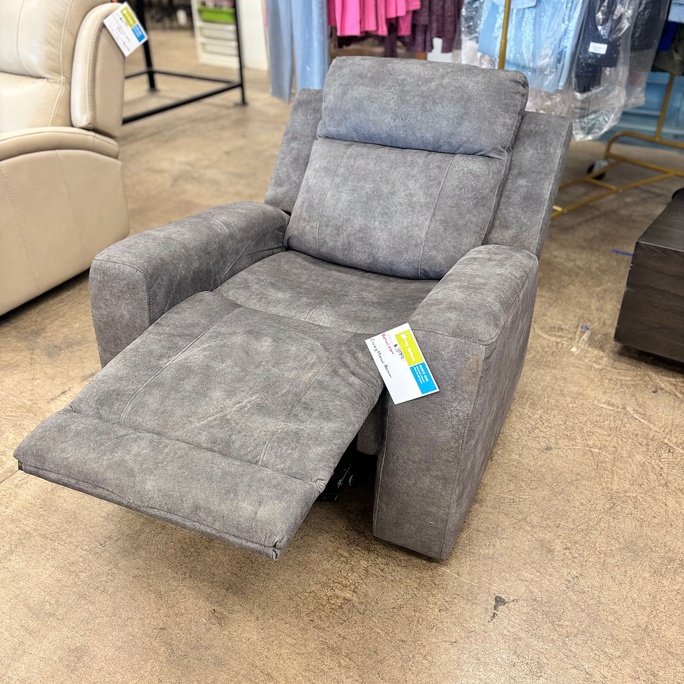 Thumbnail: Grey Fabric Manual Recliner