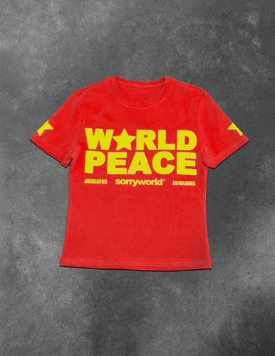 World Peace Tee Red | Sorry Wxrld