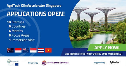 Agritech ClimAccelerator SingaporeBetter Earth Ventures | Singapore Cleantech Startup Programme