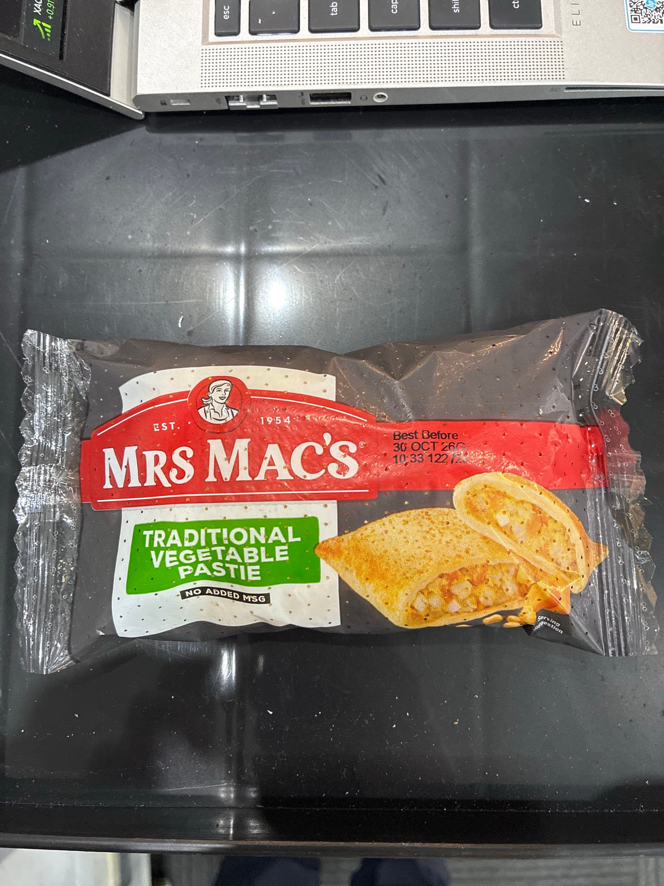 Vegetable pastie 