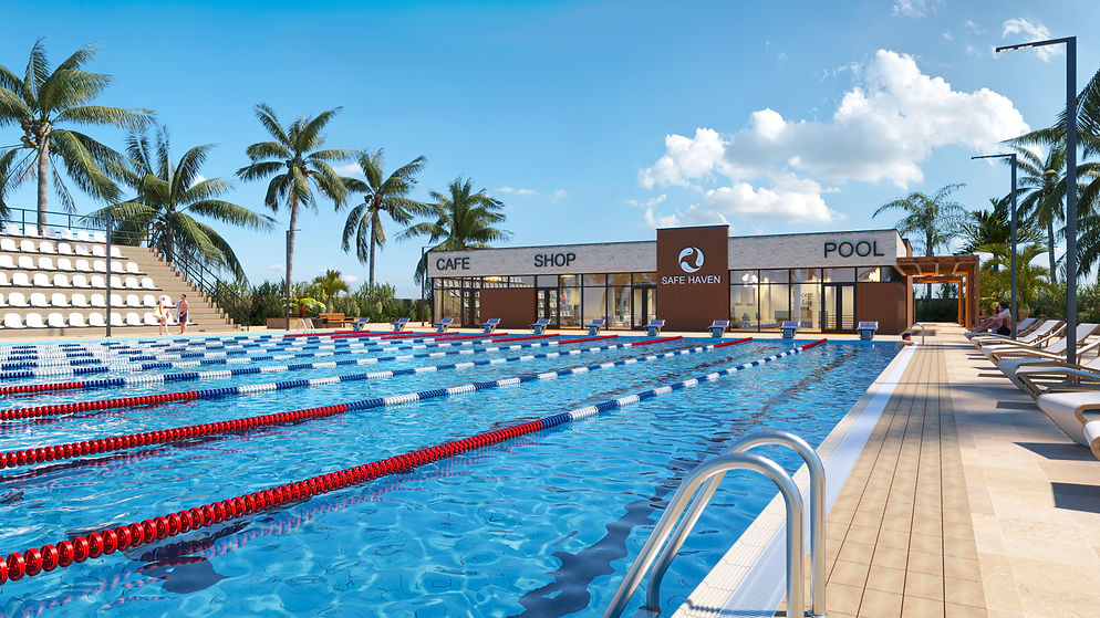 "Indoor Sports Haven" - Showcasing the immense indoor sports facility for residents to maintain an active lifestyle.