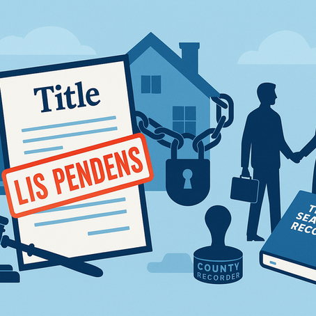 Selling a house with a lis pendens in Texas