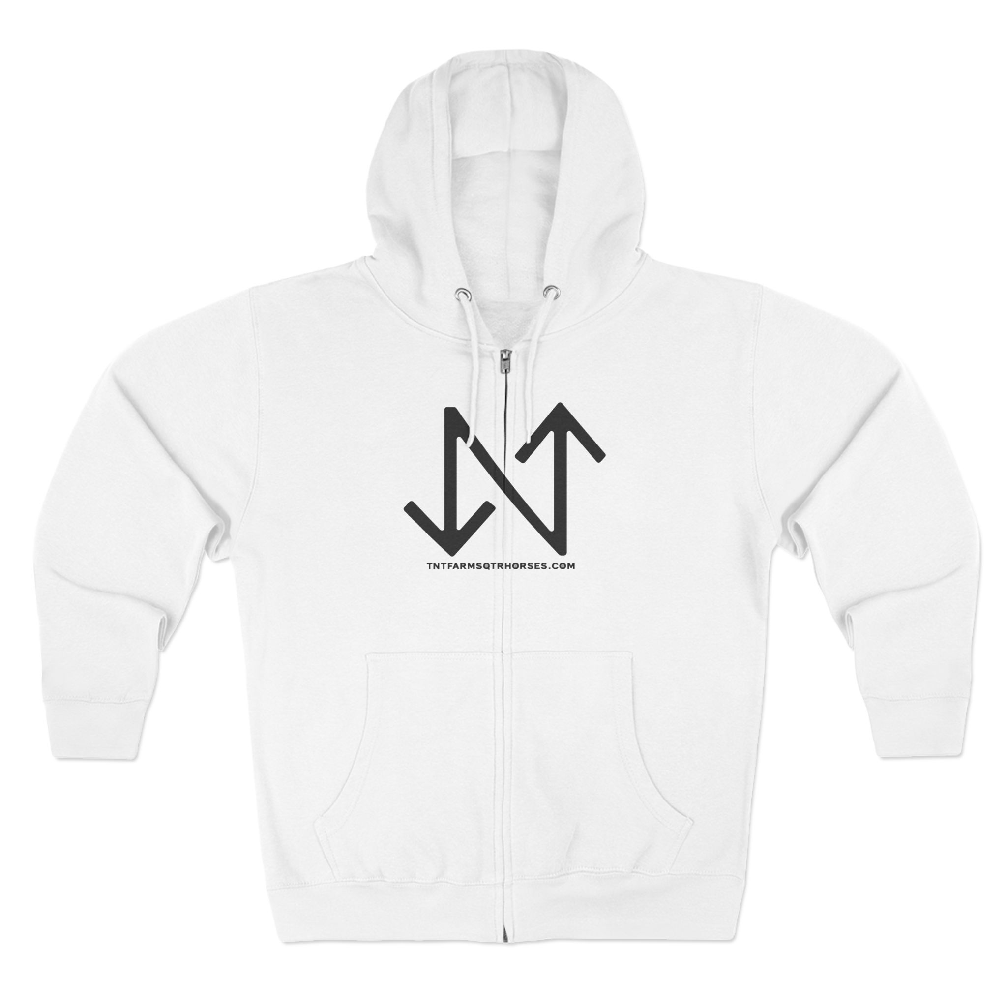 Quarter Horse Ranch Zip Hoodie — TNT Quarter Horses Logo