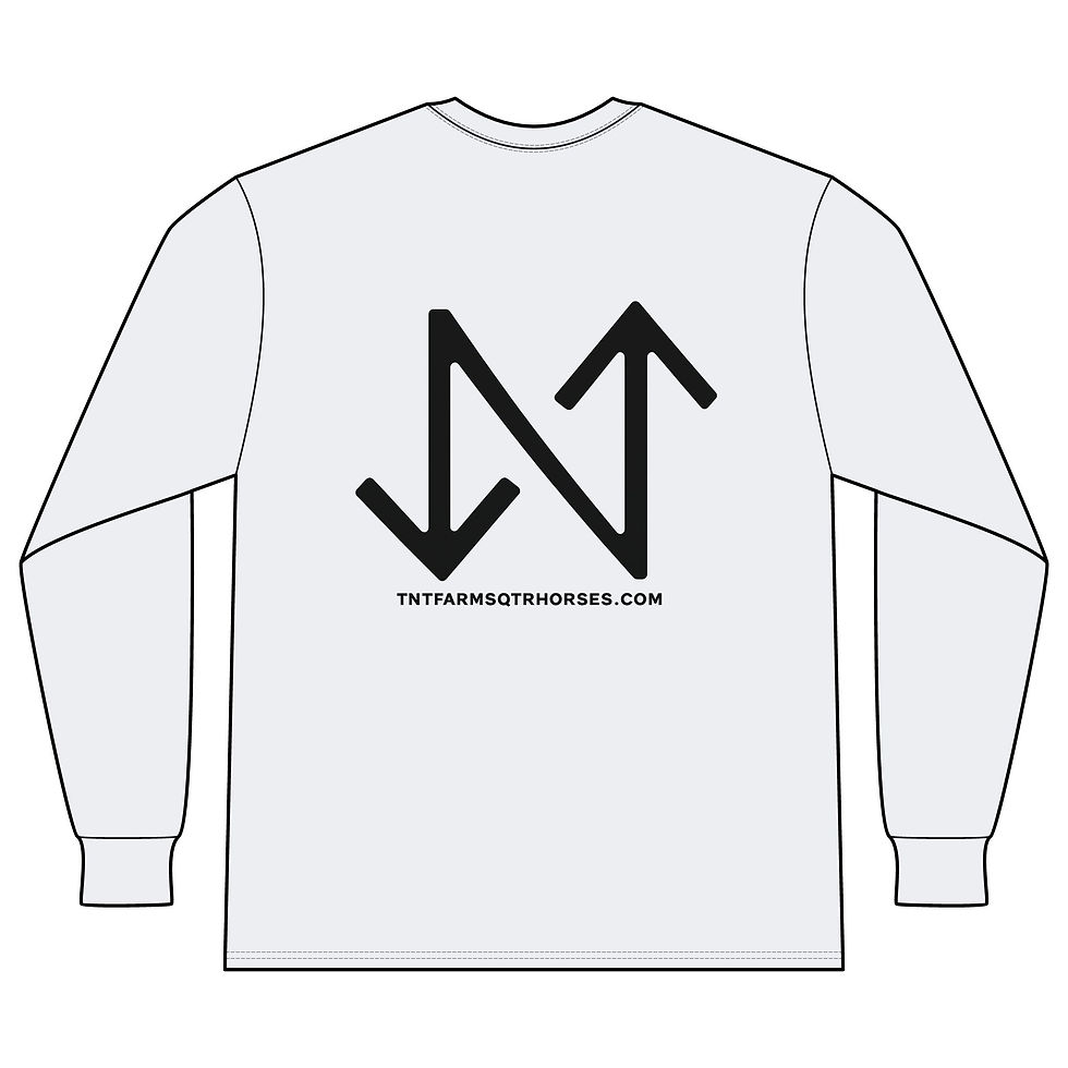 Thumbnail: TNT Long Sleeve T-Shirt — “#TarrinMadeMeDoIt” Horse Tee