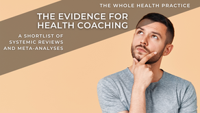 The Evidence for Health Coaching. A Shortlist of Systemic Reviews and Meta-Analyses. 