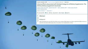 Dietary Supplement Use in Military Populations: Trends, Motivations and Risks