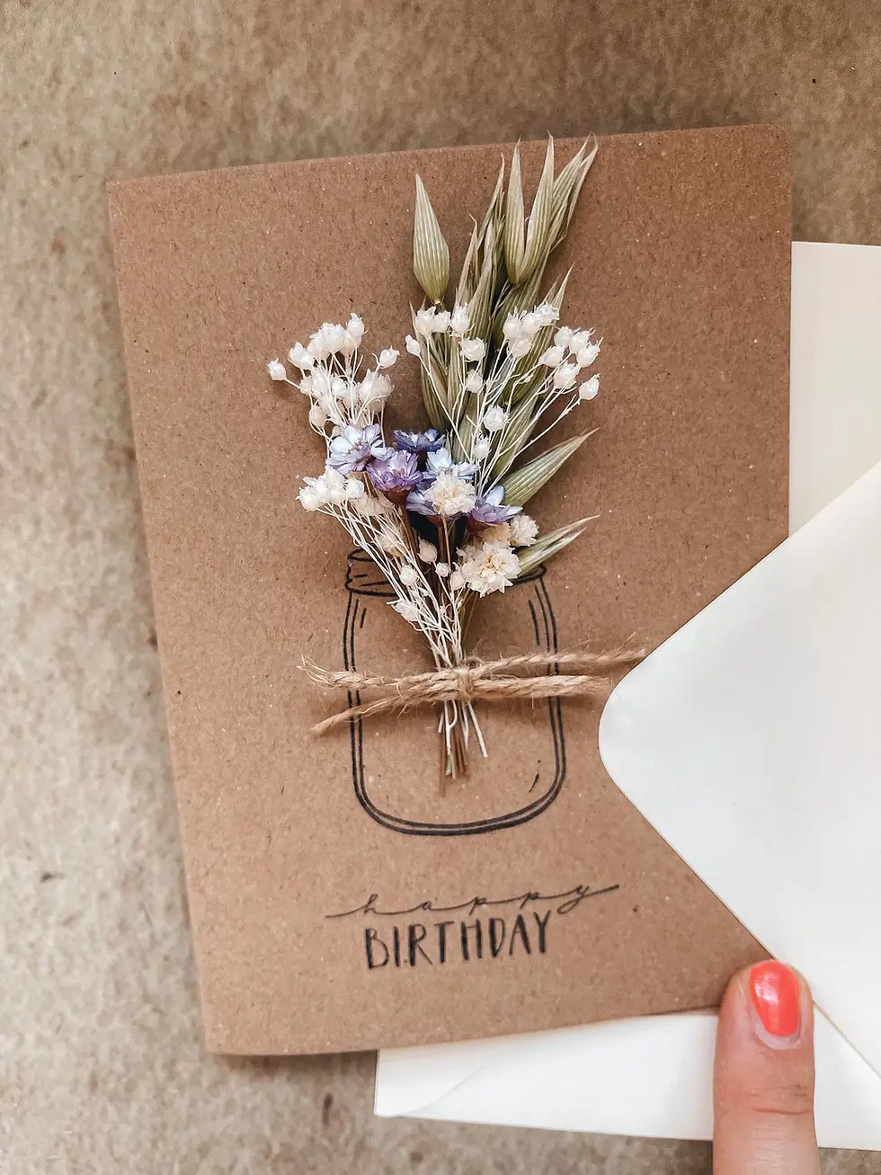 Miniaturbild: Kraftpapierkarte | Geschenkkarte | Geburtstagskarte