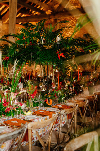 Tropical theme party decor by luxury Event Planner, Jenna Hewitt