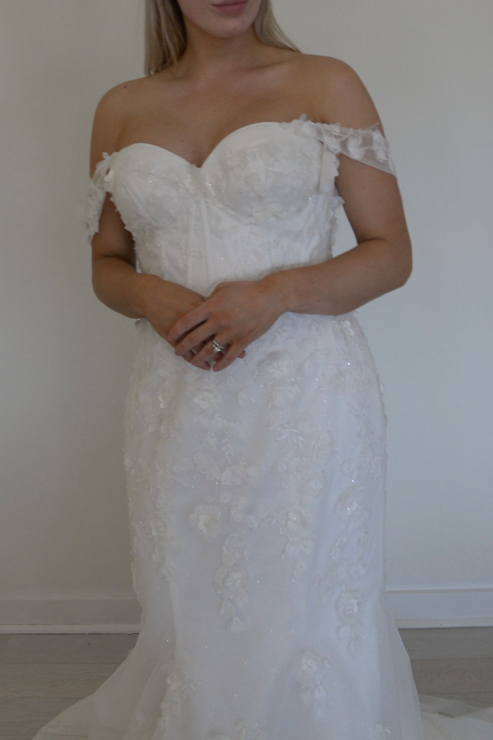 Thumbnail: 3D Floral Mermaid Wedding Gown