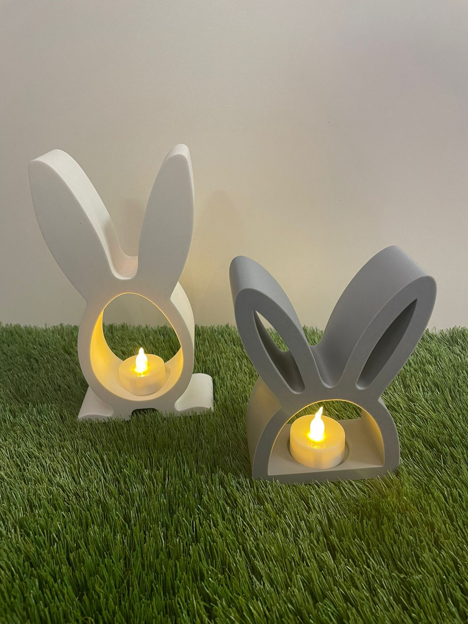 Telichthalter Hasen (Set Hoch + Flach)
