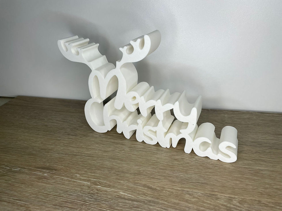 Deko Schriftzug Merry Christmas (Rentier)