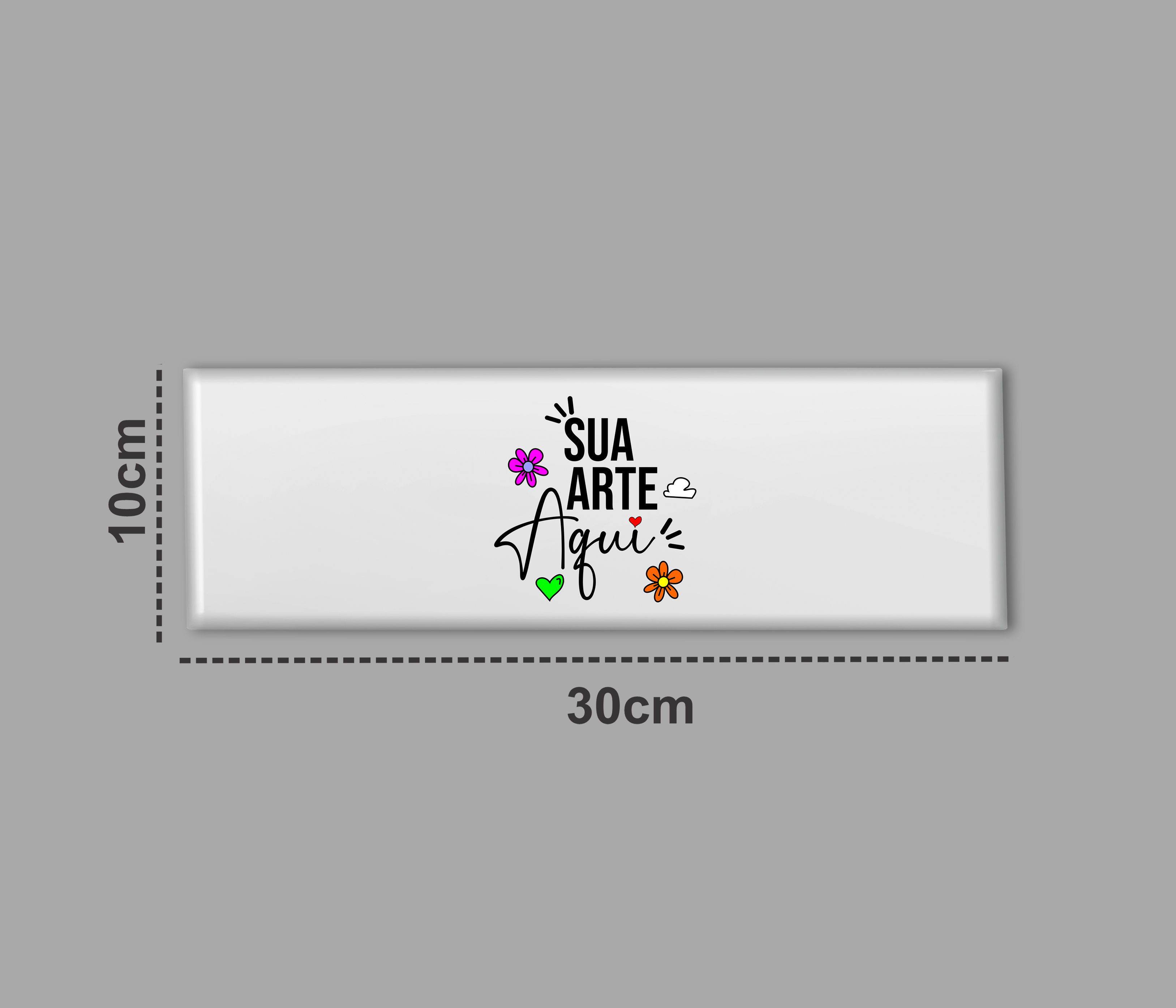 Azulejo Personalizado com Foto 10x30 cm