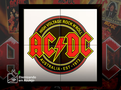 Mosaico de Azulejo AC/DC