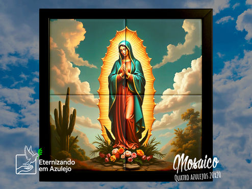Mosaico Nossa Senhora de Guadalupe: Fé e Proteção em sua Casa