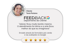 Avaliação 5 Estrelas no Google: Tacia Pestana – Eternizando em Azulejo