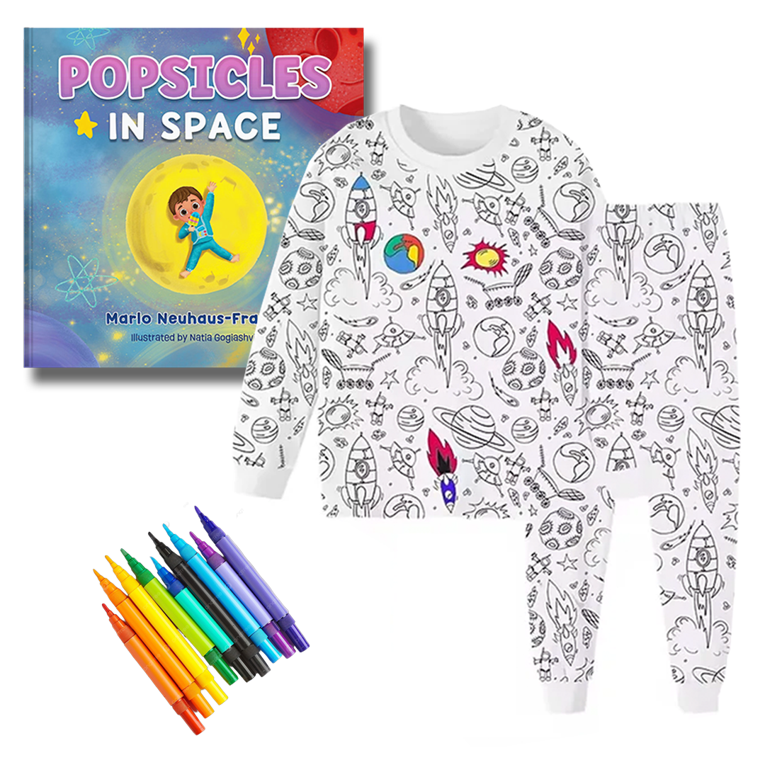 DIY Pajamas and Book Set: Popsicles in Space