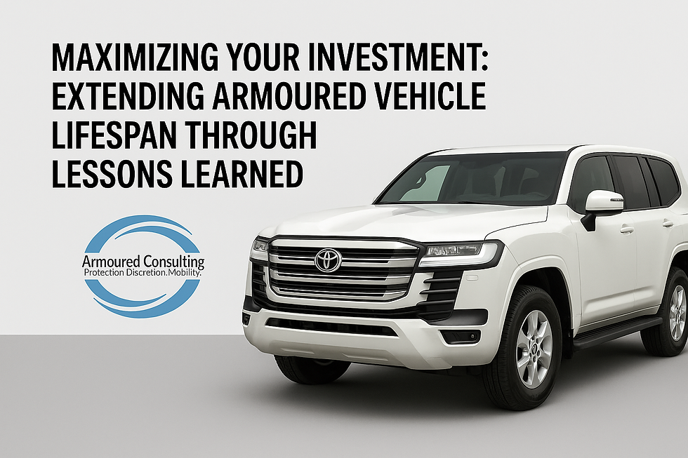 Maximizing Your Investment: Extending Civilian Armoured Vehicle Lifespan Through Lessons Learned