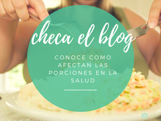 El tamaño de las porciones... ¿Cómo influye?