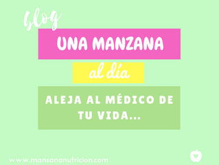 Una manzana al día, aleja al médico de tu vida.