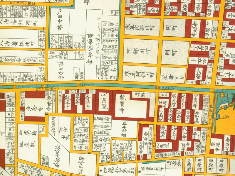 厳念寺江戸地図