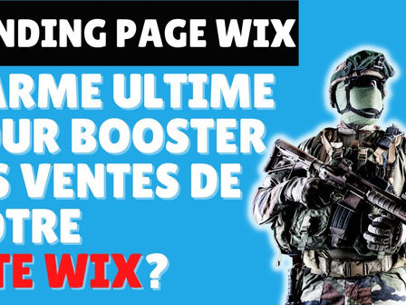 Landing page Wix - Tuto complet