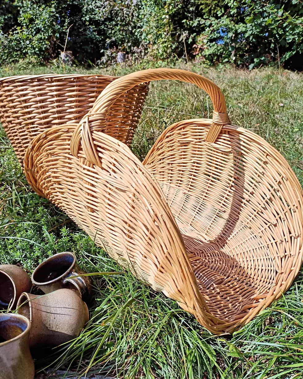 Grand panier en osier