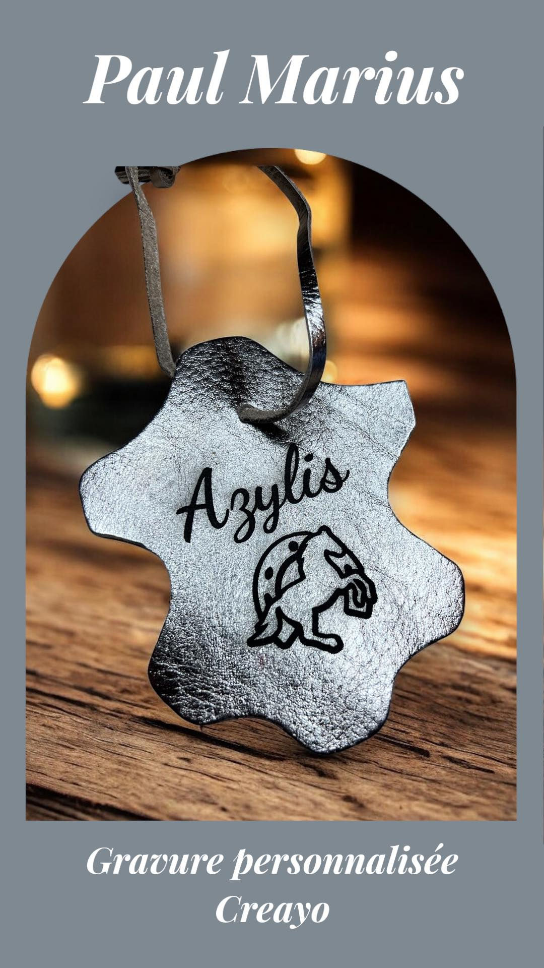 ✨ Gravure personnalisée – Pattes Paul Marius ✨