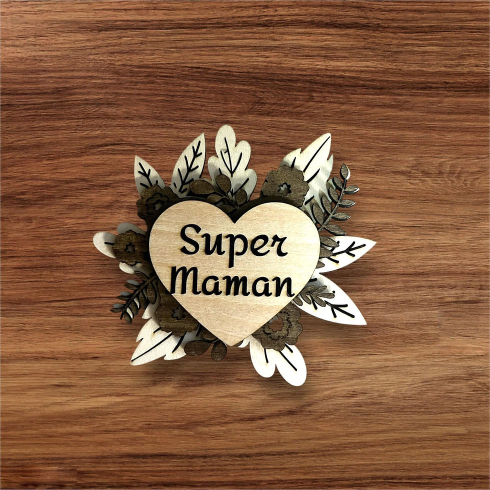 Magnette en bois personnalisée